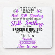 Support Lupus Warrior Gifts Mouse Pad