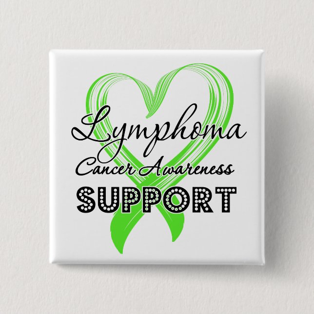Support Lymphoma Awareness Pinback Button (Front)