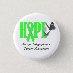 Support Lymphoma  Cancer Awareness Button