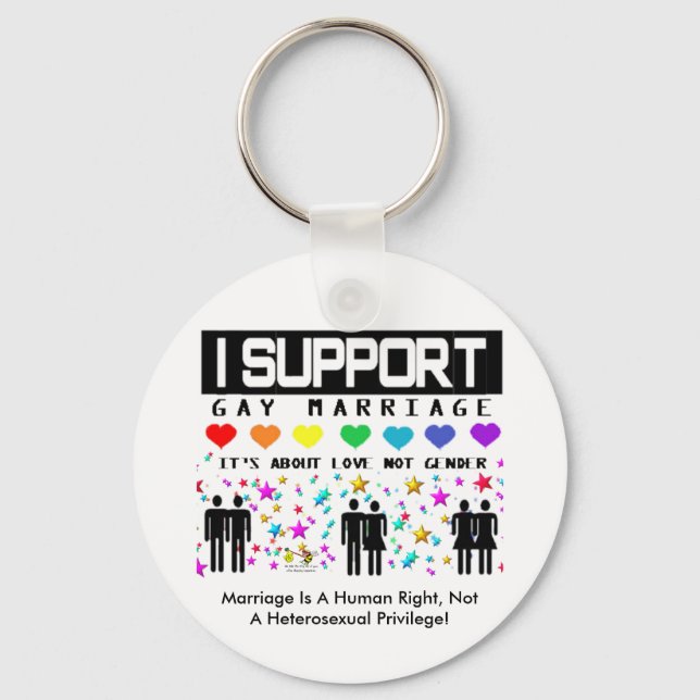 Support Marriage Keychain (Front)