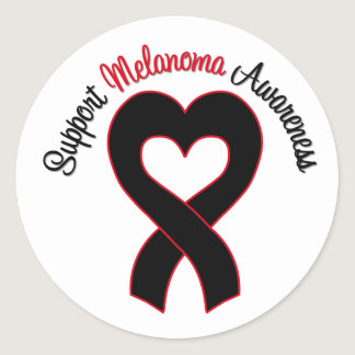 Support Melanoma Awareness Classic Round Sticker