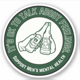 Support Men's Mental Health   Talk About Feelings  Sticker
