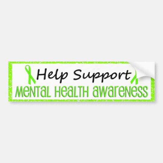 Support Mental Health Awareness Bumper Stickers | Zazzle.com