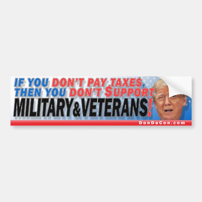 Support Military Bumper Sticker (Front)