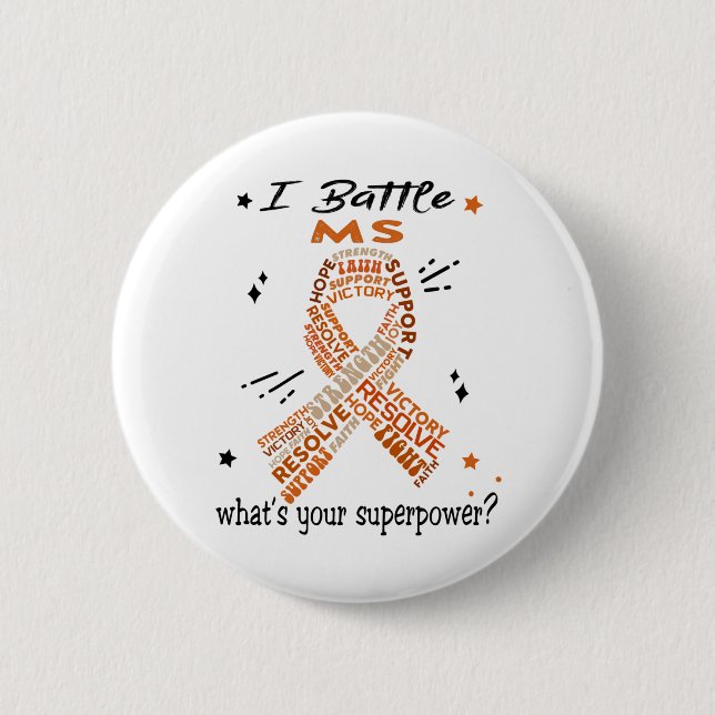 Support MS Warrior Gifts Button (Front)
