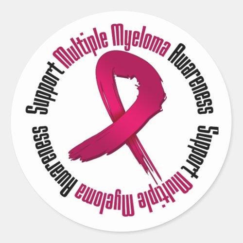 Support Multiple Myeloma Awareness Classic Round Sticker