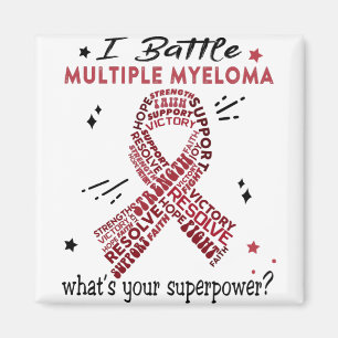 Support Multiple Myeloma Warrior Gifts Magnet