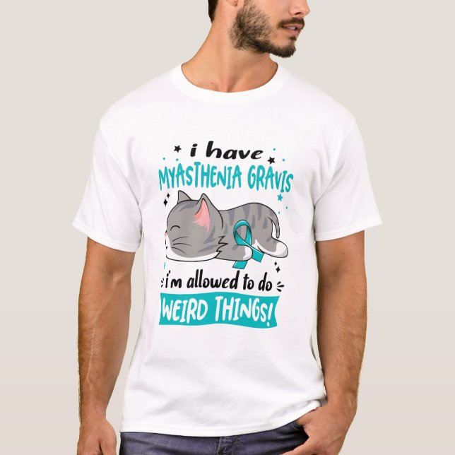 Support Myasthenia Gravis Awareness Ribbon Gifts T-Shirt (Front)