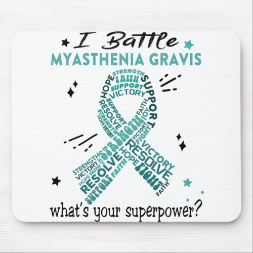 Support Myasthenia Gravis Warrior Gifts Mouse Pad