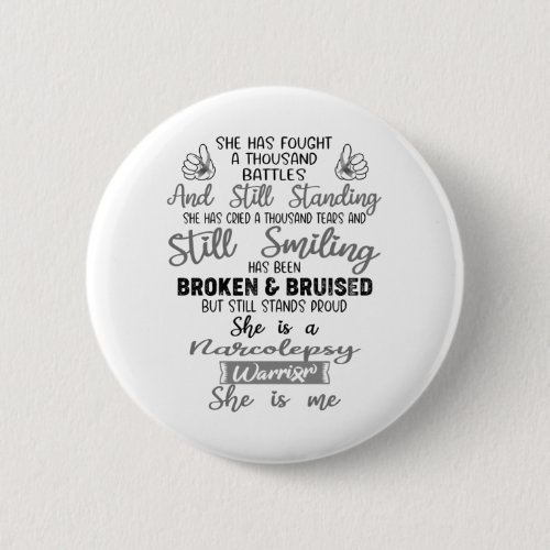 Support Narcolepsy Warrior Gifts Button