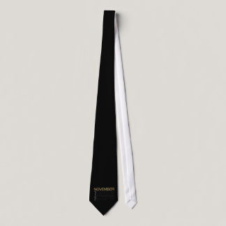 Support National Diabetes Awareness Month November Neck Tie