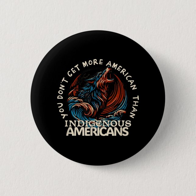 Support Native Americans Against Trump  Button (Front)