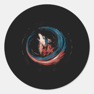 Support Native Americans Against Trump Classic Round Sticker