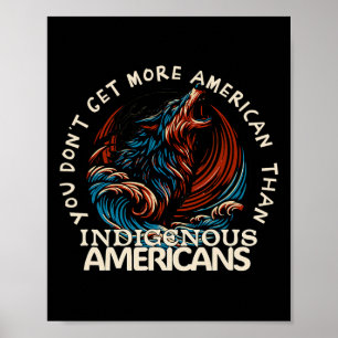 Support Native Americans Against Trump  Poster