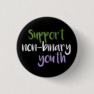 Support Non-Binary Youth Badge Button