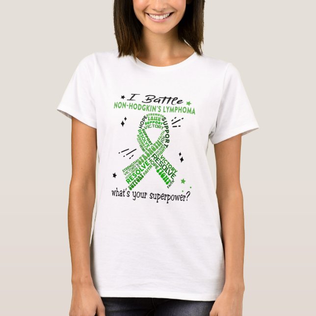 Support Non-Hodgkin's Lymphoma Warrior Gifts T-Shirt (Front)
