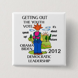 SUPPORT OBAMA 2012 PINBACK BUTTON