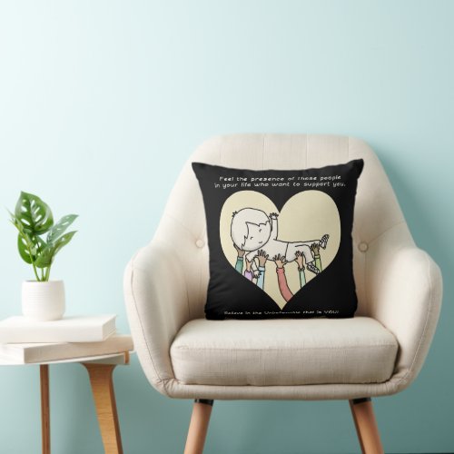 Support of Others Throw Pillow