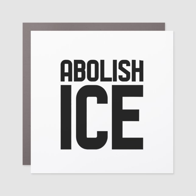 Support our immigrant Abolish Ice Protest  Car Magnet (Front)
