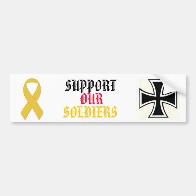 SUPPORT OUR SOLDIERS BUMPER STICKER (Front)