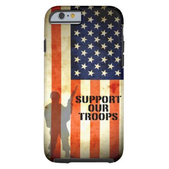 Support Our Troop American Flag Iphone 6 Case by buyiphone5case at Zazzle