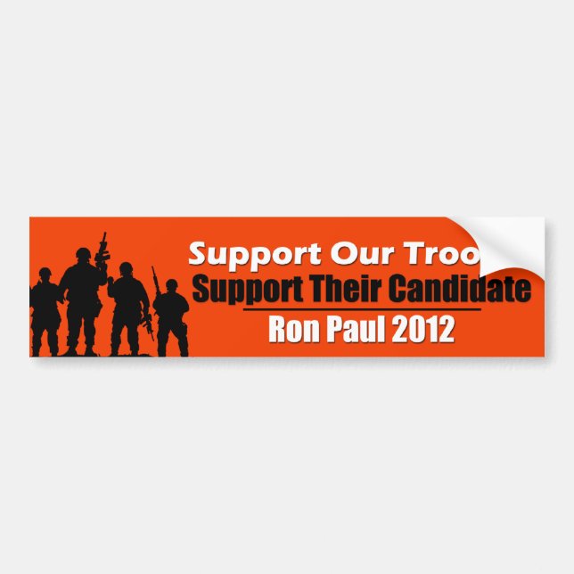Support Our Troops Bumper Sticker (Front)