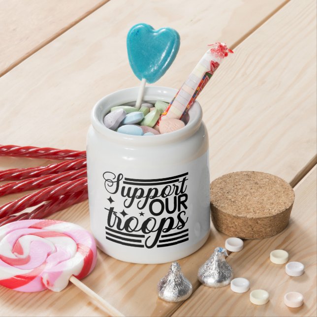 Support Our Troops  Candy Jar (In Situ)