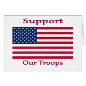 Support Our Troops Cards (Front Horizontal)