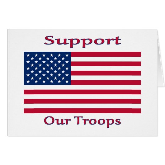 Support Our Troops Cards (Front Horizontal)