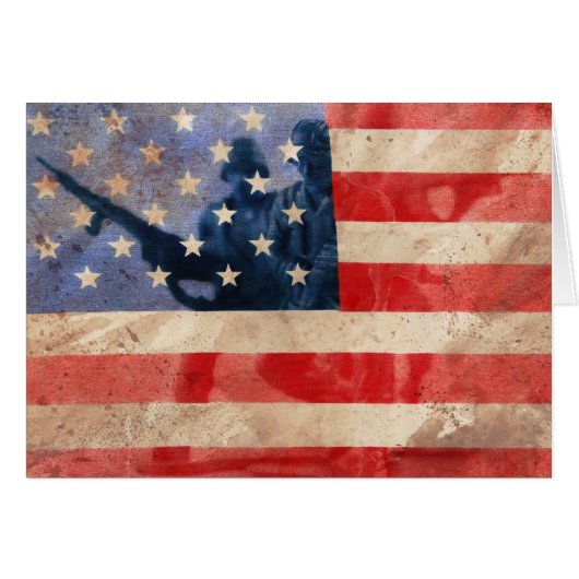 support our troops cards (Front Horizontal)