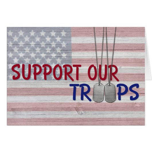 support our troops cards (Front Horizontal)