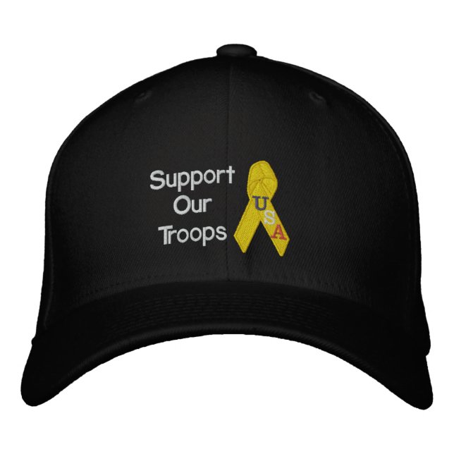 Support Our Troops Embroidered Hat (Front)