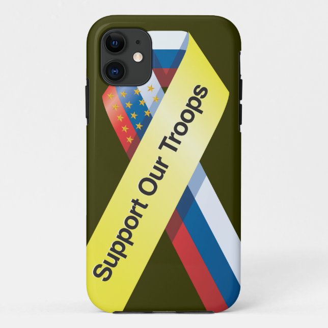 Support Our Troops iphone Case (Back)