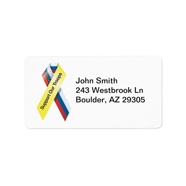 Support Our Troops Label (Front)