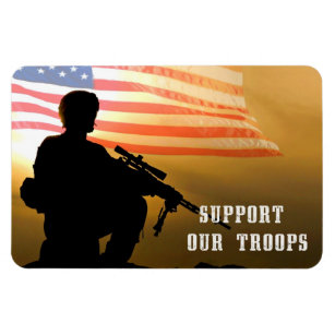 Support Our Troops. Military  Magnet