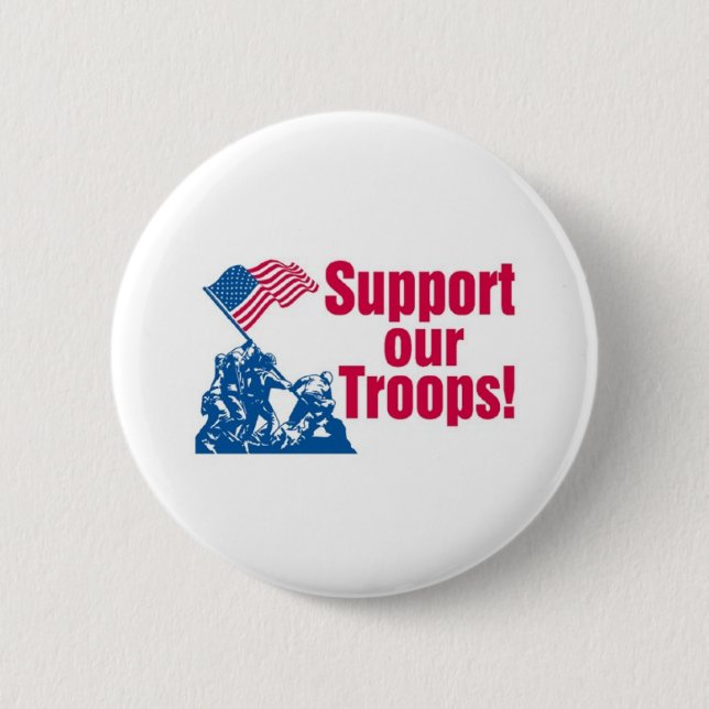 Support our Troops Pinback Button (Front)