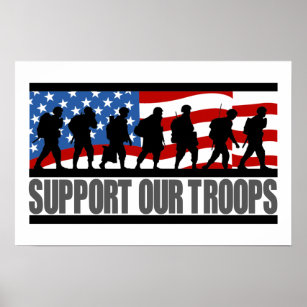 Support our Troops .e Poster for Sale by Patriots-Corner