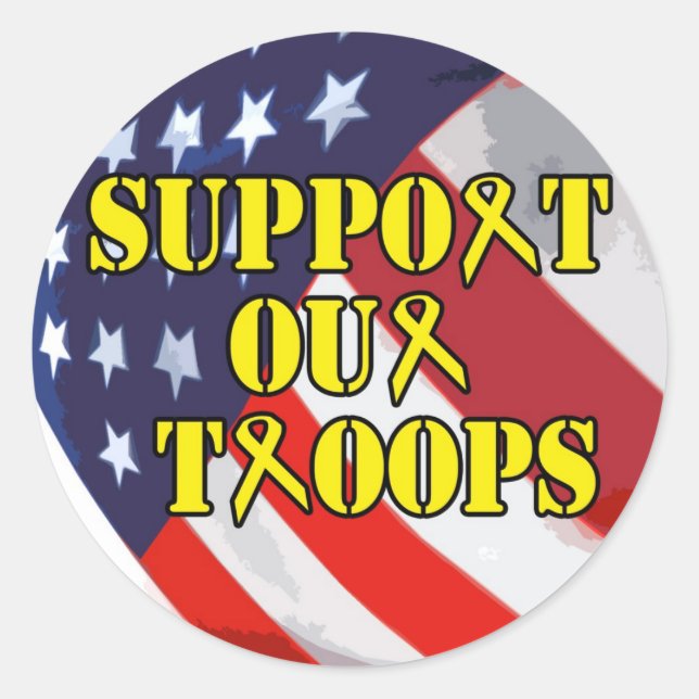 Support Our Troops Sticker (Front)