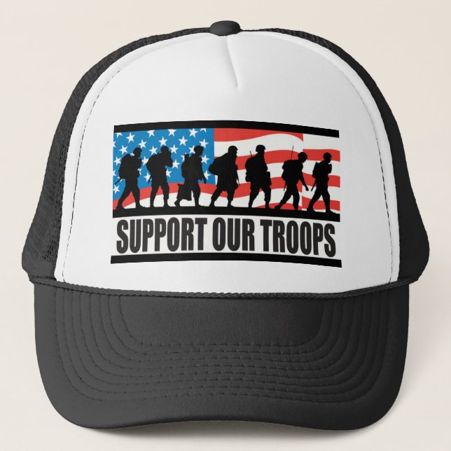 Support Our Troops Trucker Hat (Front)