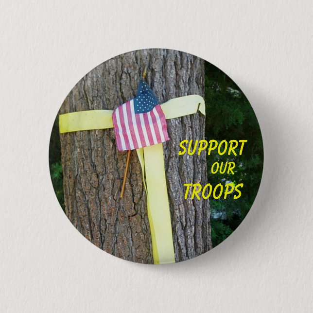 Support Our Troopsl Button (Front)