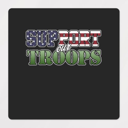 Support Our Veteran Troops Happy Veterans Day Labels