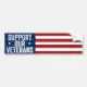 Support Our Veterans Memorial Day Veteran's Day Bumper Sticker | Zazzle