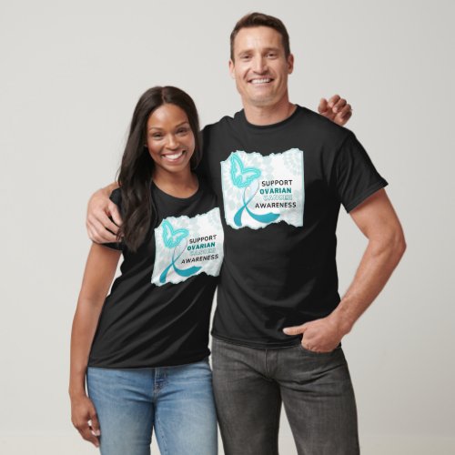 Support Ovarian Cancer Awareness T_Shirt