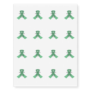 Support Ovarian Cancer Awareness Temporary Tattoos