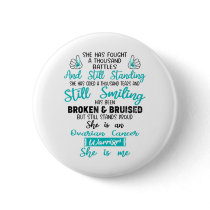 Support Ovarian Cancer Warrior Gifts Button