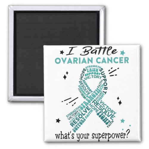 Support Ovarian Cancer Warrior Gifts Magnet