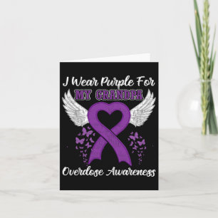 Support Overdose Awareness Month Costume Grandpa G Card