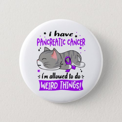 Support Pancreatic Cancer Awareness Ribbon Gifts Button