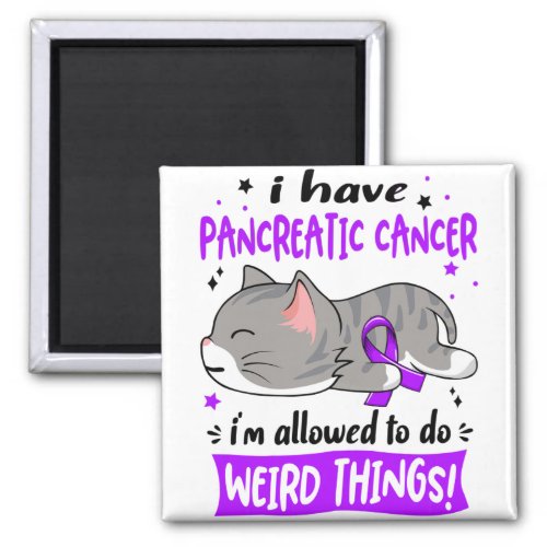 Support Pancreatic Cancer Awareness Ribbon Gifts Magnet