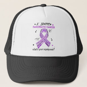 Support Pancreatic Cancer Warrior Gifts Trucker Hat